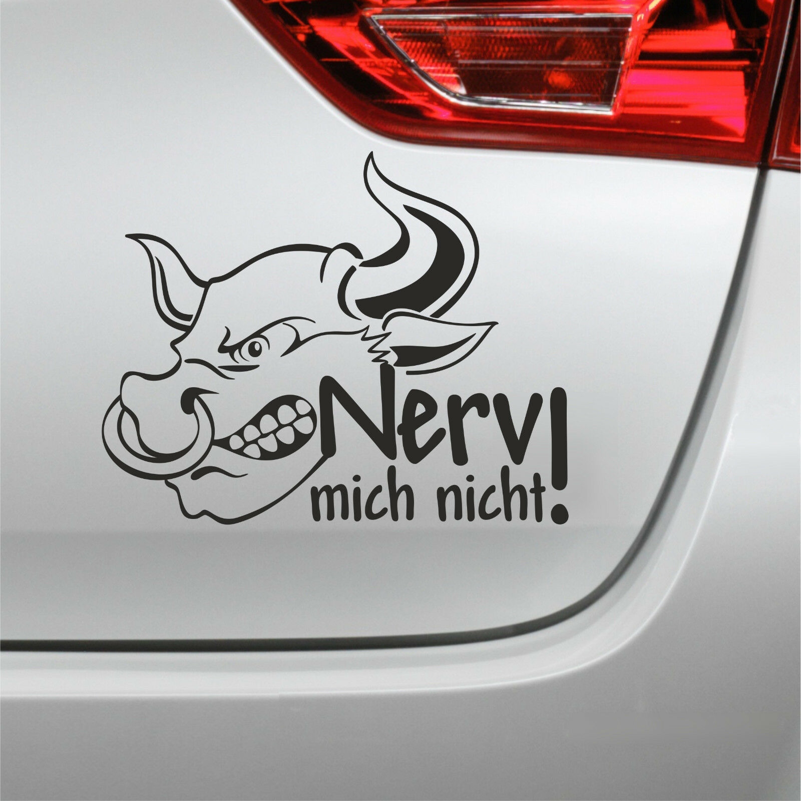 Auto Aufkleber Nerv mich nicht Bulle Stier Spruch sticker eBay