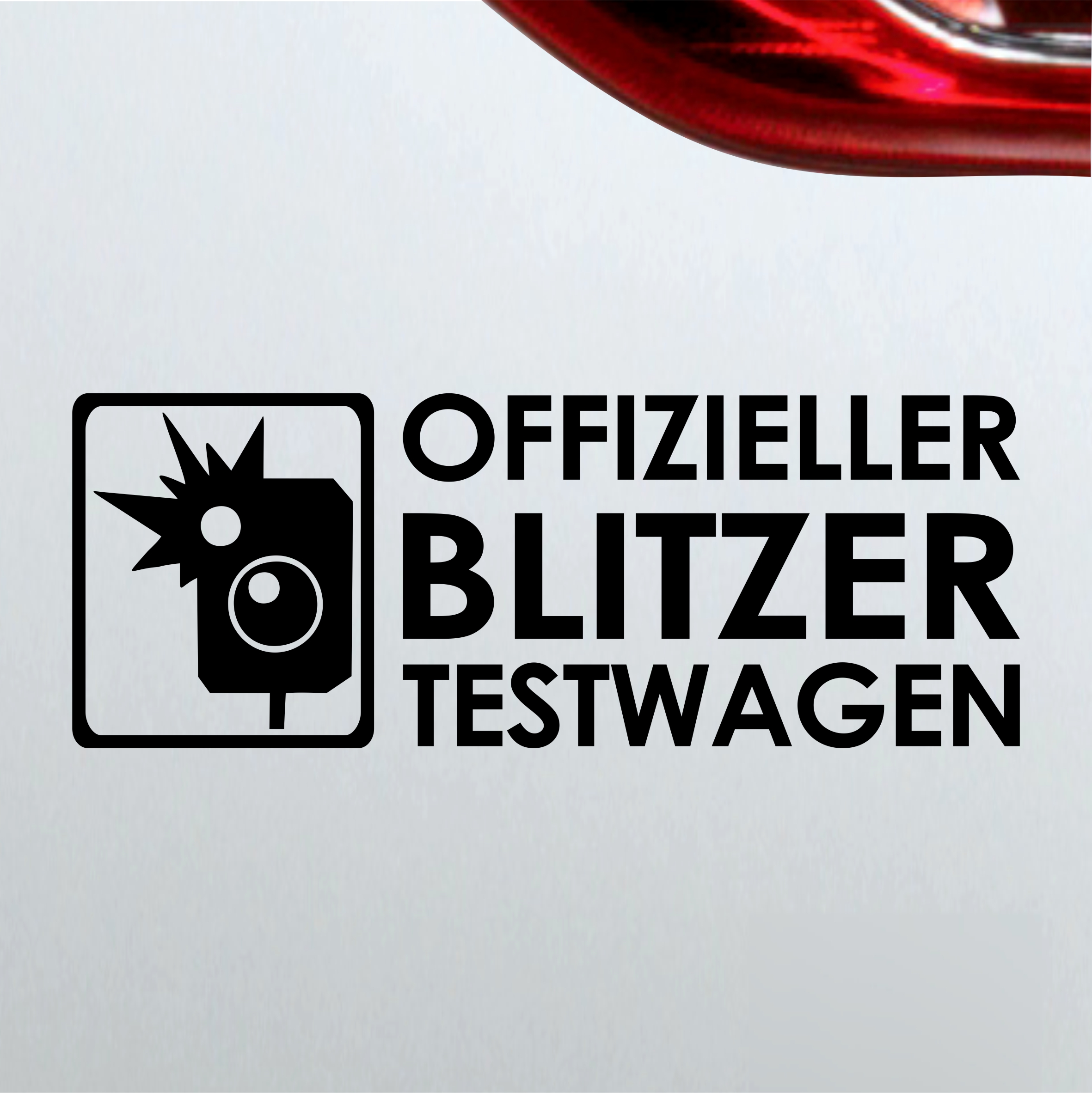 Auto Aufkleber Offizieller Blitzer Testwagen fun Spruch sticker eBay
