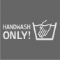 Preview: Handwash only Aufkleber H7