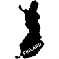 Preview: Finland Landkarte Aufkleber