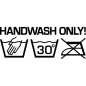Mobile Preview: Handwash only Aufkleber H3