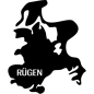 Preview: Rügen Landkarte Aufkleber