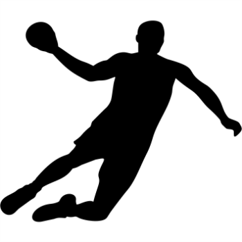 Handballspieler Aufkleber