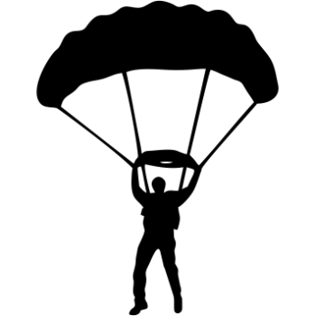 Fallschirmspringer Aufkleber