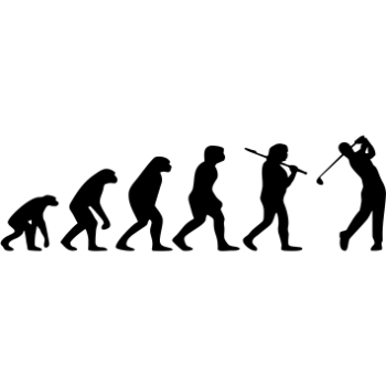 Evolution Golf Aufkleber