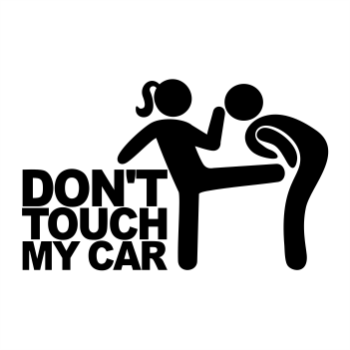 Dont touch my car Aufkleber