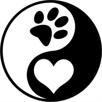 Yin yang love Pet Aufkleber