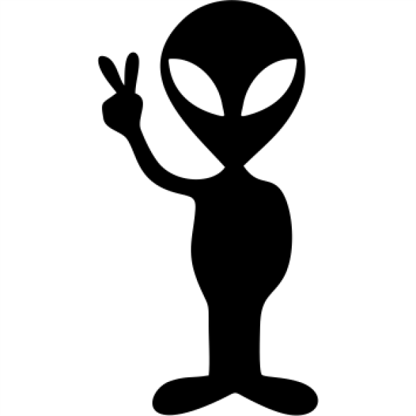 Alien Peace Aufkleber