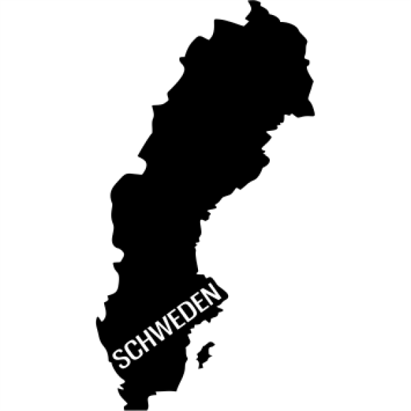Schweden Landkarte Aufkleber